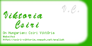 viktoria csiri business card