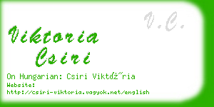 viktoria csiri business card